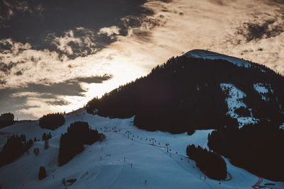 View of snow covered landscape