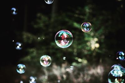 Close-up of bubbles