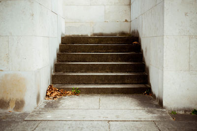 Staircase leading towards wall