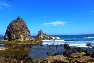 Scenic view of sea against sky