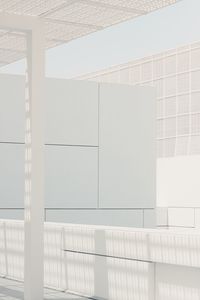 White wall of building