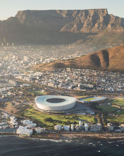 Aerial view of city