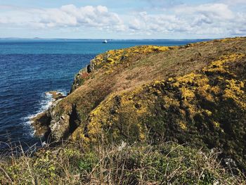 Scenic view of sea against sky