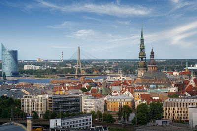 Cityscape against sky