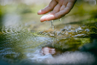 In nature, even water regains sparkle