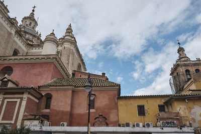 Low angle view of building against sky
