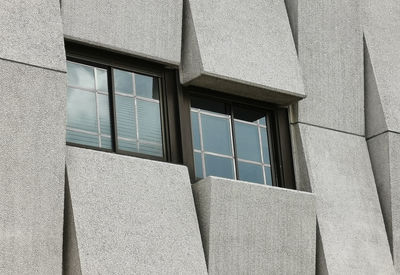 Close up view of windows on modern building