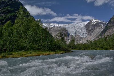 River flowing through rocks