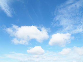 Low angle view of clouds in sky