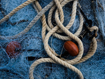 Close-up of fishing net