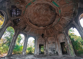 Low angle view of historical building