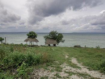 Scenic view of sea against sky