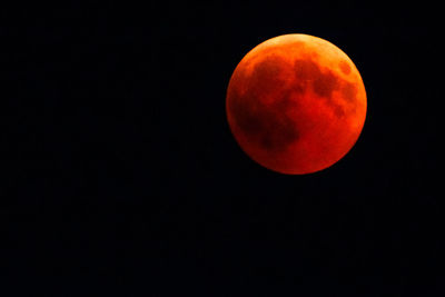 View of moon at night