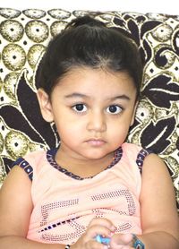Portrait of cute girl
