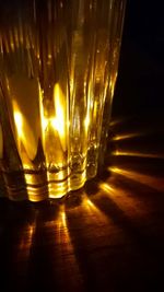 Close-up of illuminated lamp