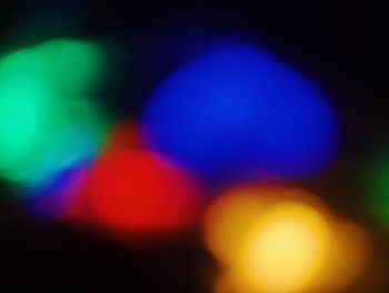 Defocused image of lights