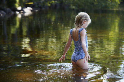 Girl in water