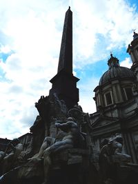 Low angle view of statue