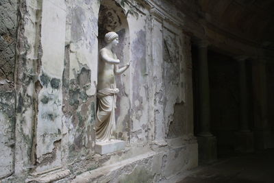 Statue in old building