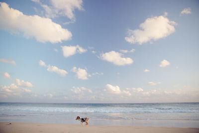 Scenic view of sea against sky