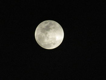 Low angle view of moon in sky
