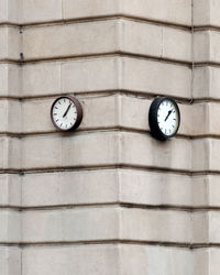 Close-up of clock on wall