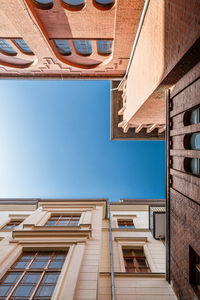 Low angle view of house against sky