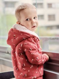 Portrait of cute baby girl