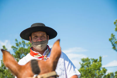 Argentinian gaucho in traditional festival