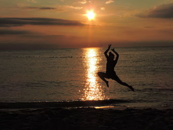 Sunset over sea