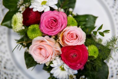 Close-up of rose bouquet