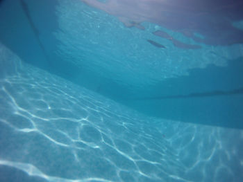 Close-up of swimming pool in sea