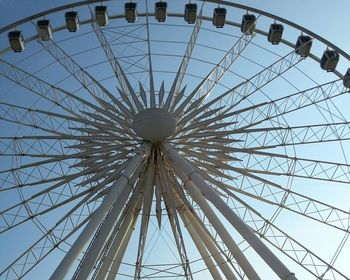 Low angle view of ferris wheel against sky