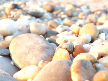 Full frame shot of pebbles