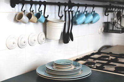 Utensils on table