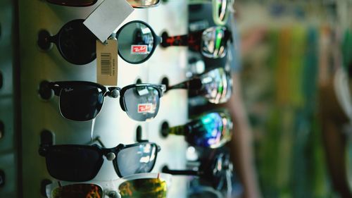 Close-up of sunglasses