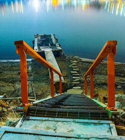 Pier in sea