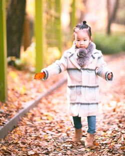 Portrait of girl outdoors