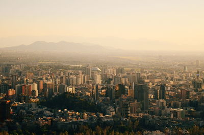 Aerial view of city