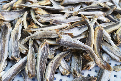 Dried small fish used in asian cuisine