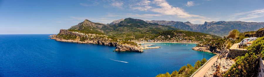 Panoramic view of sea against sky