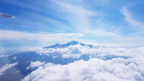 Aerial view of cloudscape