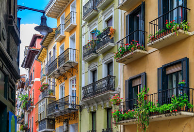 Low angle view of residential buildings