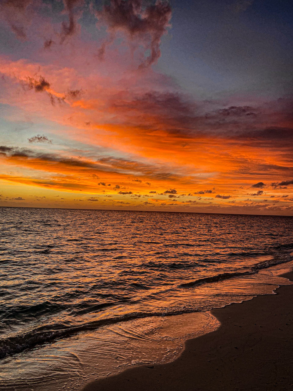 SCENIC VIEW OF SEA DURING SUNSET