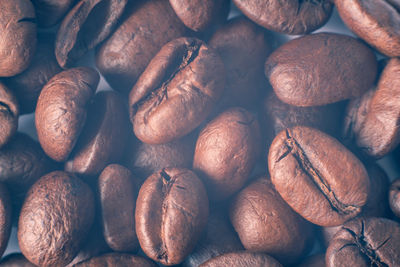 Roasted coffee bean close up. background.