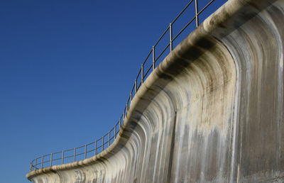 Low angle view of bridge against clear sky