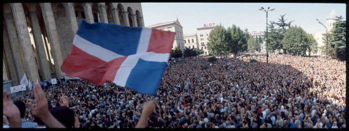 Group of people in stadium