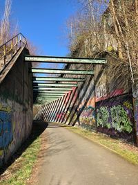 Graffiti on wall of building