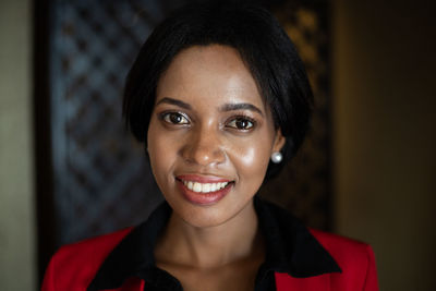 Portrait of a smiling young woman