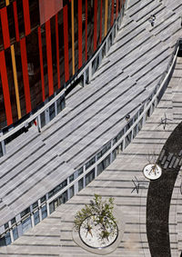 High angle view of the business area sanlitun in beijing